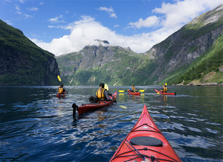 Kayaking, Norway