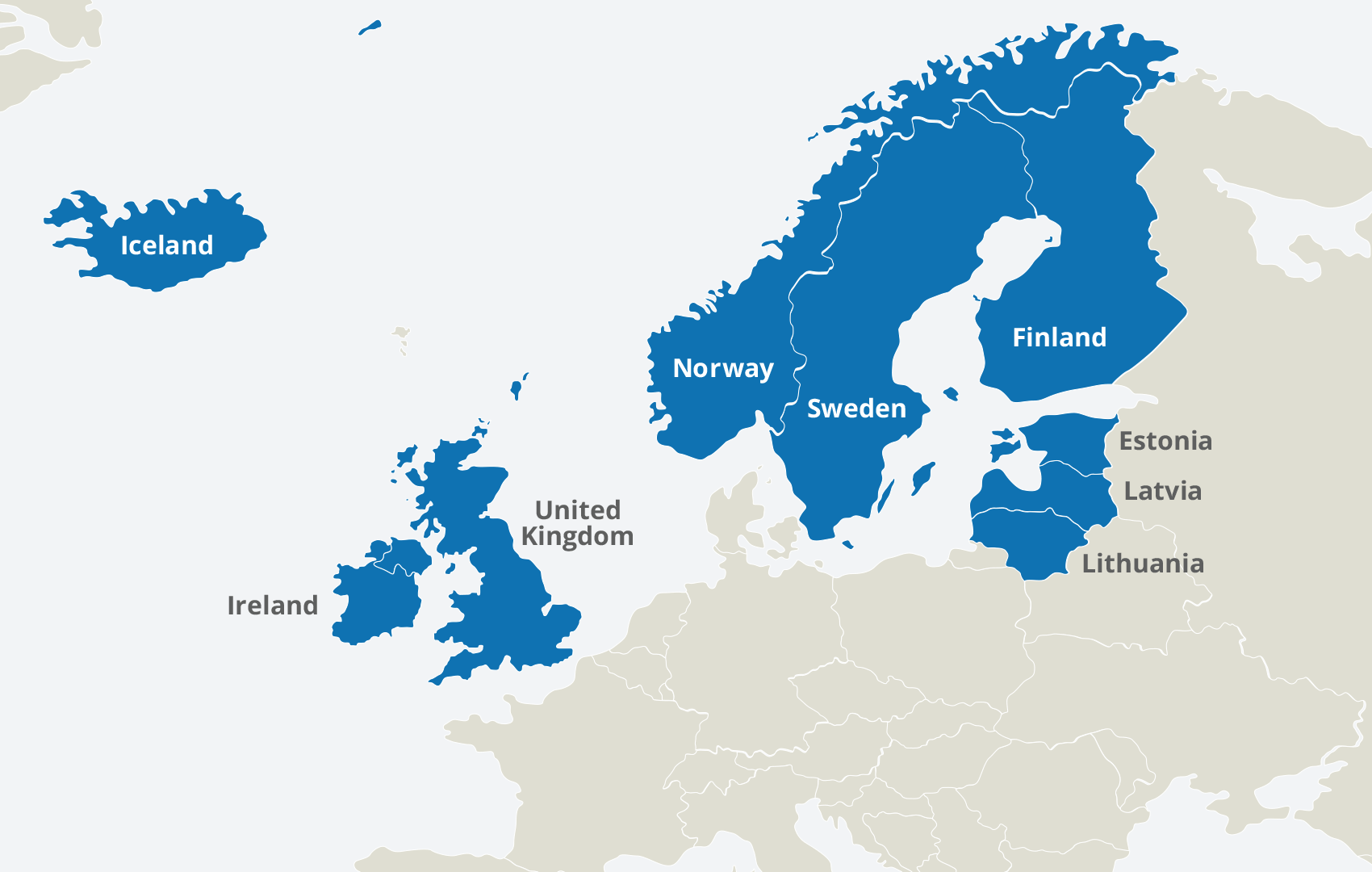 Map Of Northern Europe Map Showing European Sub Region Classification